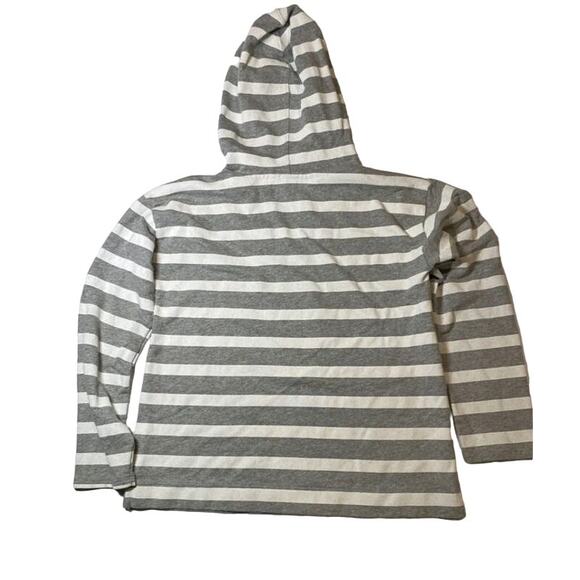 J.Crew Hooded Striped Pullover Sweatshirt Size M - Picture 2 of 3